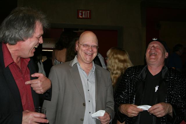 Me, John Altman and Neil Innes (in that order) at the Egyptian Theater for the decades late premiere of The Rutles, in color. Colour. Whatever.